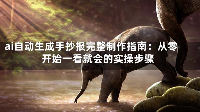 ai自动生成手抄报完整制作指南：从零开始一看就会的实操步骤