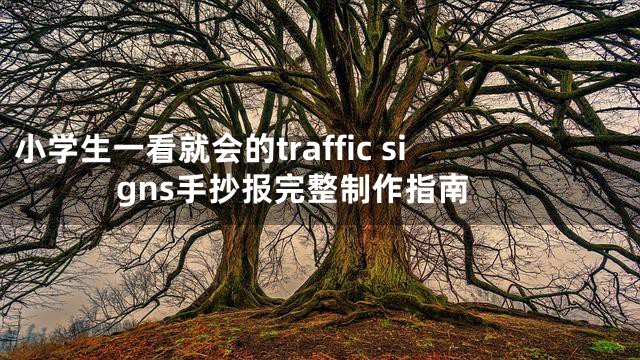 小学生一看就会的traffic signs手抄报完整制作指南