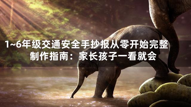 1~6年级交通安全手抄报从零开始完整制作指南：家长孩子一看就会