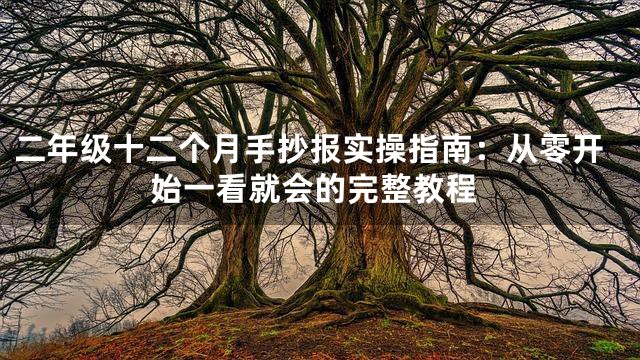 二年级十二个月手抄报实操指南：从零开始一看就会的完整教程